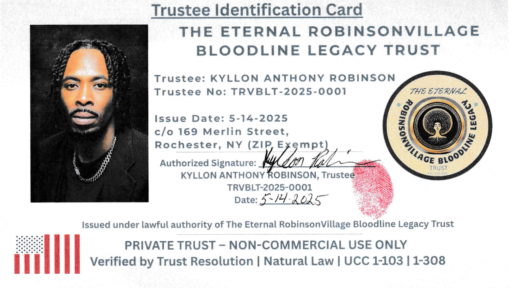 Trustee ID Front