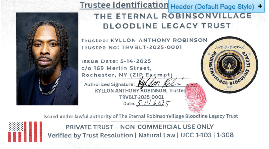 Trustee ID Front